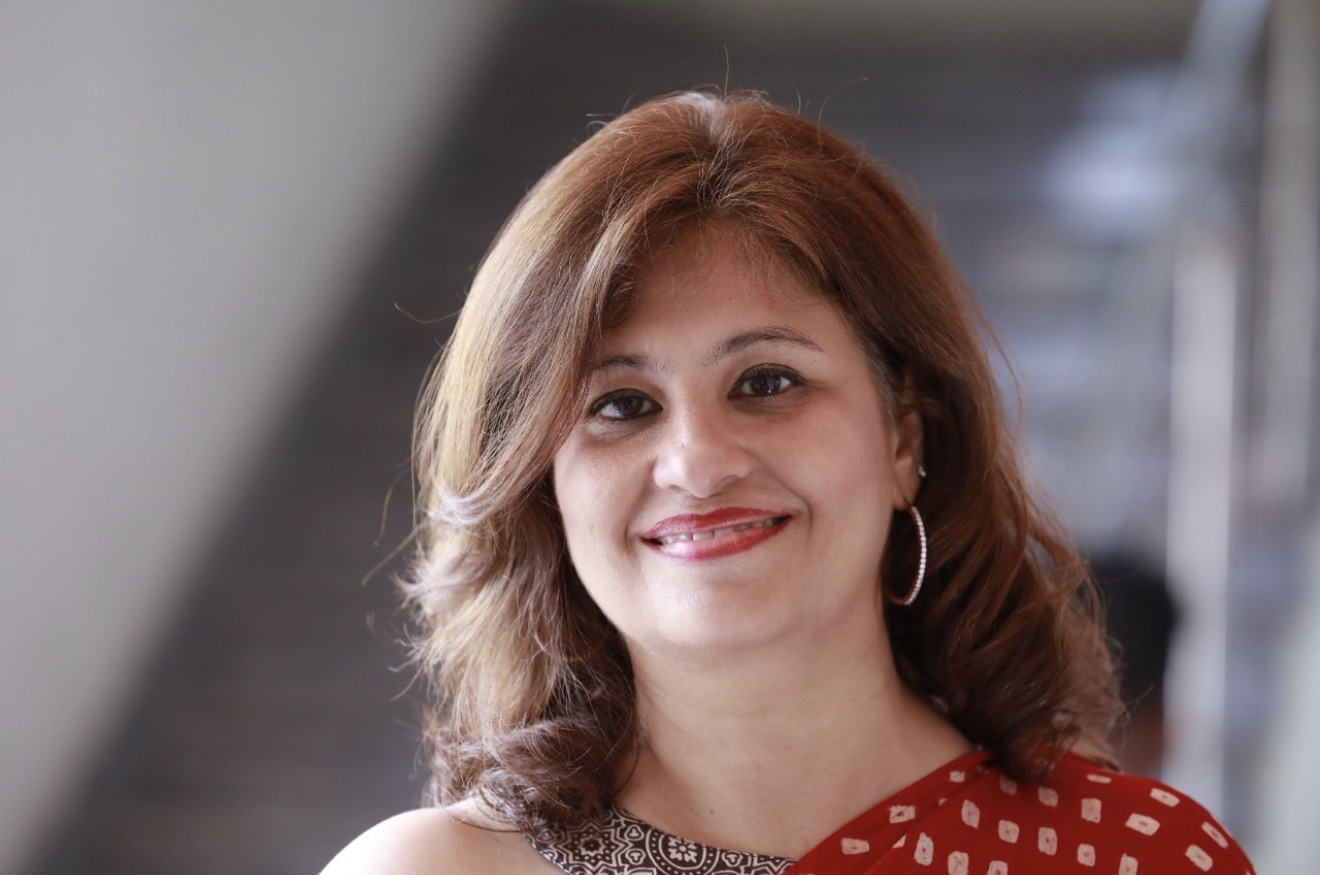 Portrait of Poonam Diksha Mahtani, founder of Sakshi Sangha